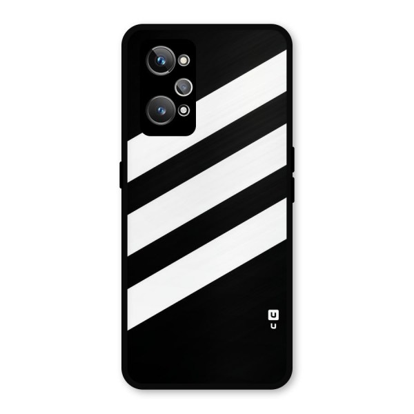 Diagonal Classic Stripes Metal Back Case for Realme GT Neo2