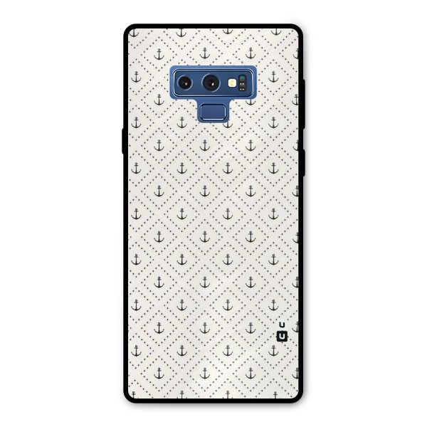 Diamond Anchor Design Metal Back Case for Galaxy Note 9