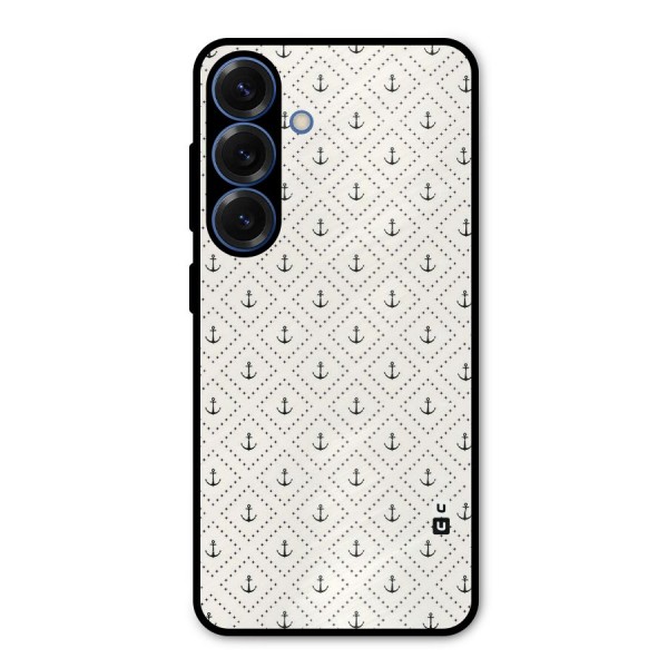 Diamond Anchor Design Metal Back Case for Galaxy S25