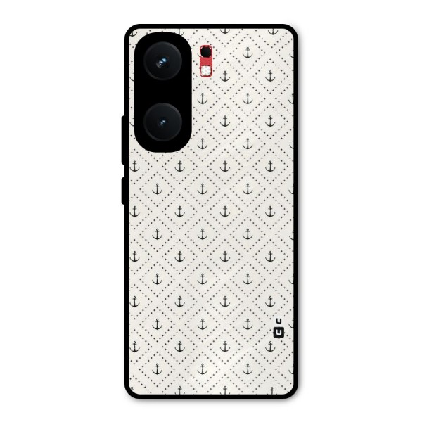 Diamond Anchor Design Metal Back Case for iQOO Neo 9 Pro