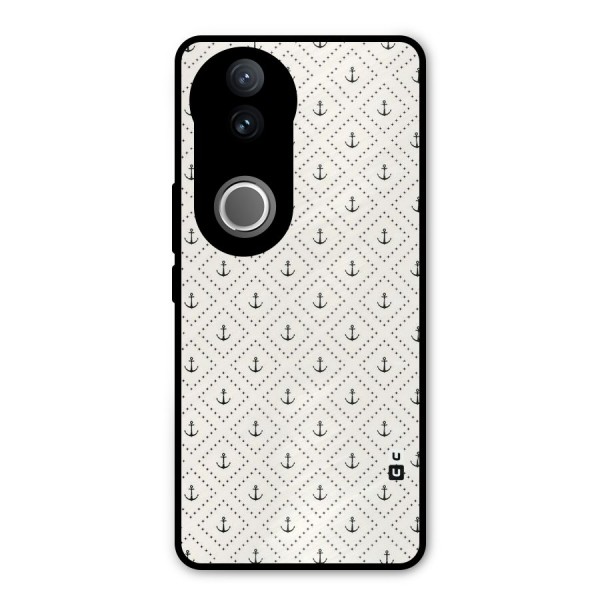 Diamond Anchor Design Metal Back Case for iQOO Z10R