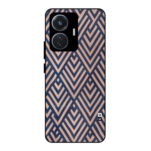 Diamond Blues Metal Back Case for iQOO Z6 44W