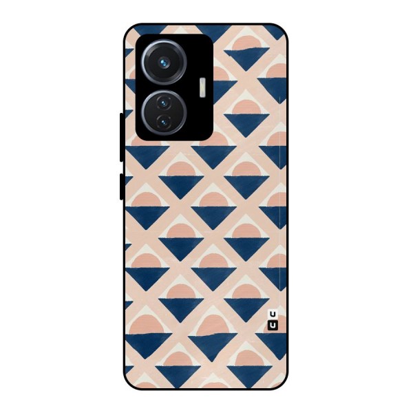 Diamond Circle Pattern Metal Back Case for iQOO Z6 44W