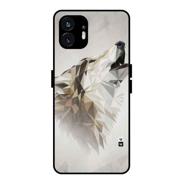 Diamond Wolf Metal Back Case for Nothing Phone 2