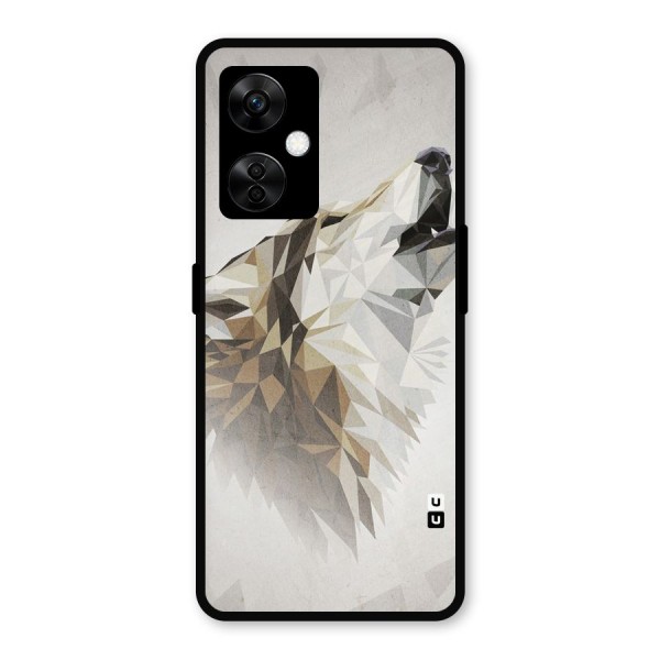 Diamond Wolf Metal Back Case for OnePlus Nord CE 3 Lite