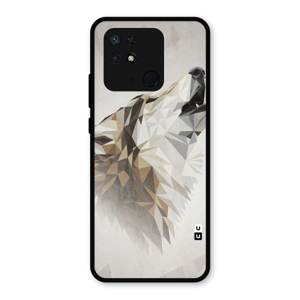 Diamond Wolf Metal Back Case for Redmi 10