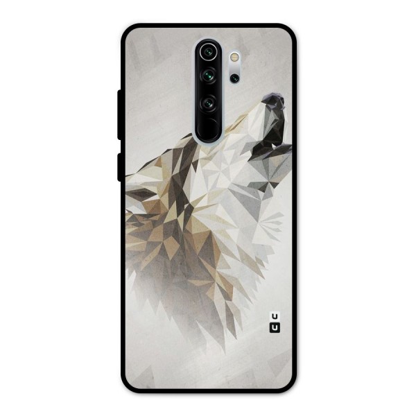 Diamond Wolf Metal Back Case for Redmi Note 8 Pro