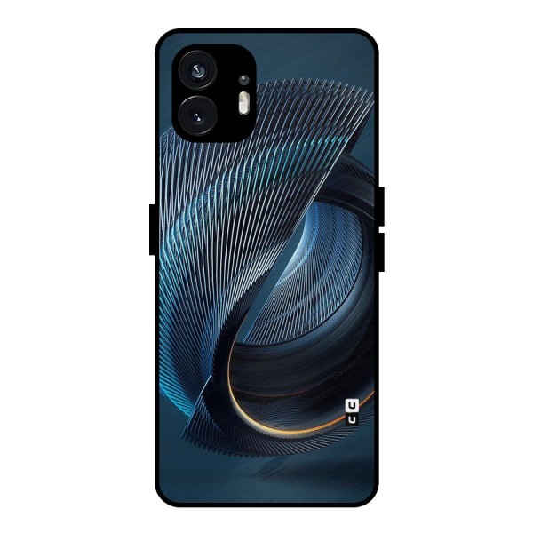 Digital Circle Pattern Metal Back Case for Nothing Phone 2