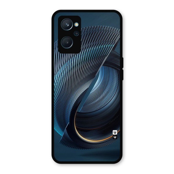 Digital Circle Pattern Metal Back Case for Realme 9i