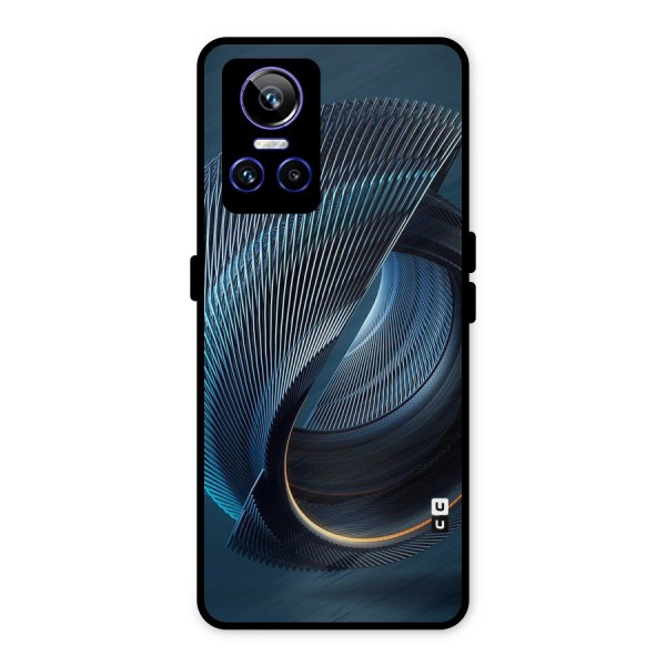 Digital Circle Pattern Metal Back Case for Realme GT Neo 3
