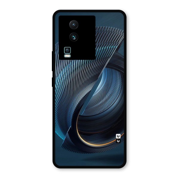 Digital Circle Pattern Metal Back Case for iQOO Neo 7 Pro
