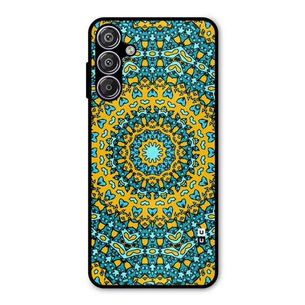 Digital Mandala Art Metal Back Case for Galaxy F15