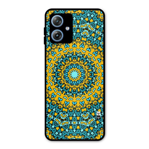 Digital Mandala Art Metal Back Case for Moto G54