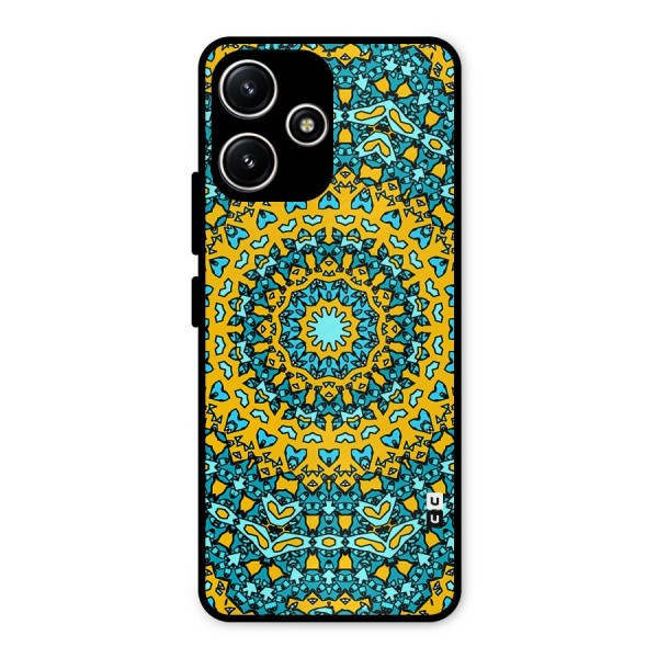 Digital Mandala Art Metal Back Case for Redmi 12 5G