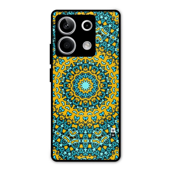 Digital Mandala Art Metal Back Case for Redmi Note 13 5G