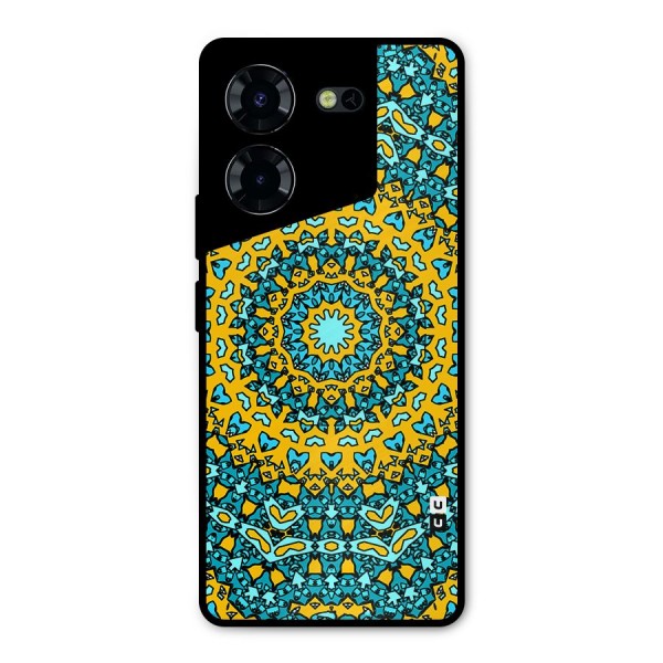 Digital Mandala Art Metal Back Case for Tecno Pova 5 Pro 5G