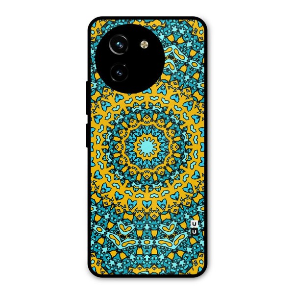 Digital Mandala Art Metal Back Case for Vivo T3x