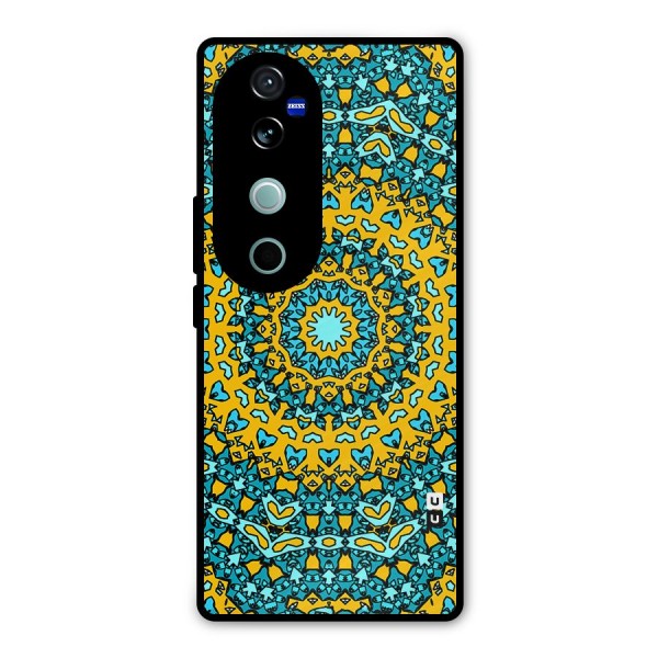 Digital Mandala Art Metal Back Case for Vivo V40