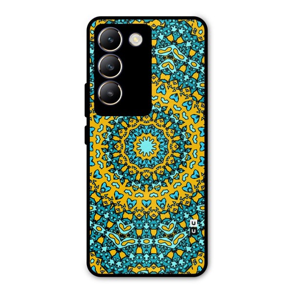 Digital Mandala Art Metal Back Case for Vivo Y200e