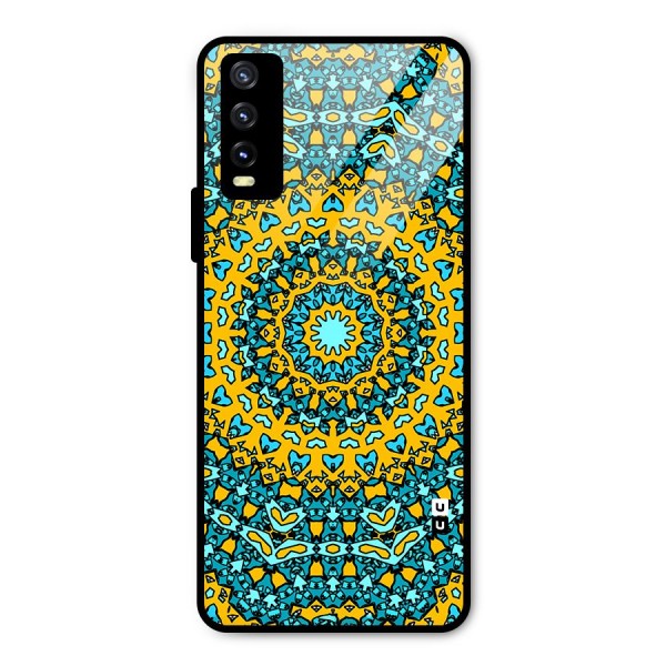 Digital Mandala Art Metal Back Case for Vivo Y20i