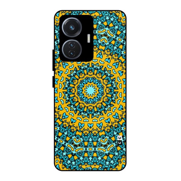 Digital Mandala Art Metal Back Case for iQOO Z6 44W
