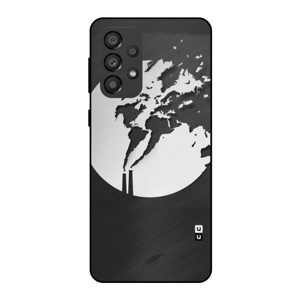 Disorted Design Black Metal Back Case for Galaxy A33 5G