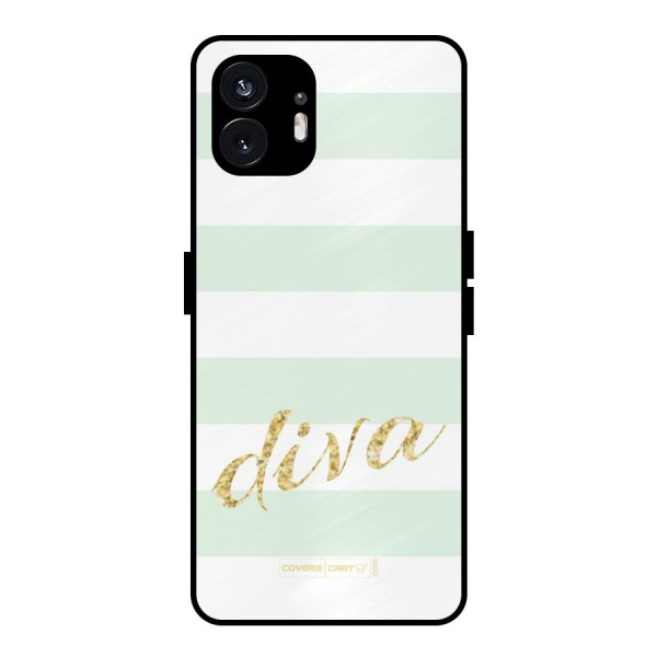 Diva Metal Back Case for Nothing Phone 2