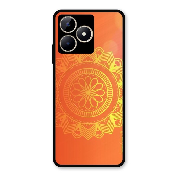 Diwali Rangoli Metal Back Case for Realme C53