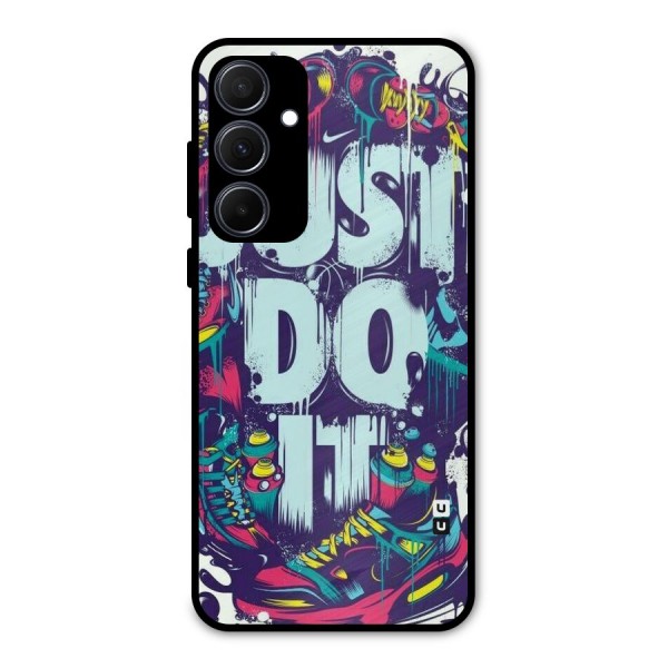 Do It Abstract Metal Back Case for Galaxy A35