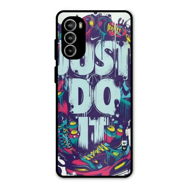 Do It Abstract Metal Back Case for Moto G52