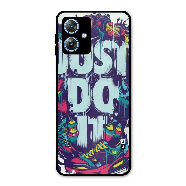 Do It Abstract Metal Back Case for Moto G54