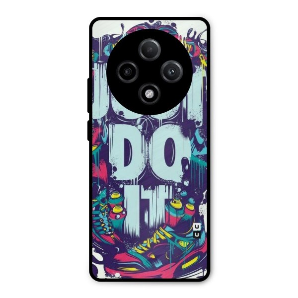 Do It Abstract Metal Back Case for Oppo F27 Pro Plus