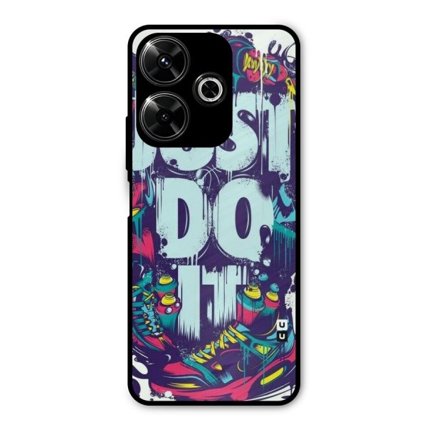 Do It Abstract Metal Back Case for Poco M6 Plus