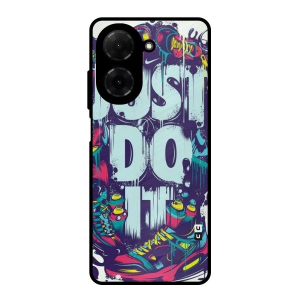 Do It Abstract Metal Back Case for Redmi A5 4G