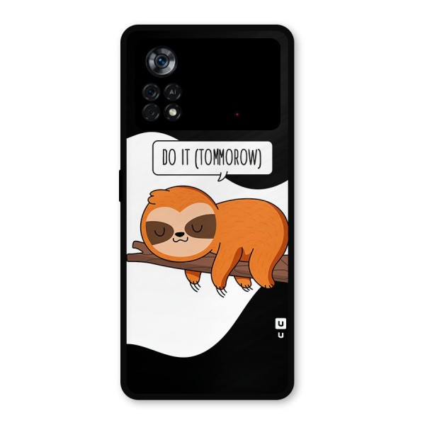 Do It Tommorow Metal Back Case for Poco X4 Pro 5G