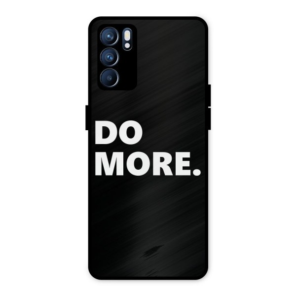 Do More Metal Back Case for Oppo Reno6 5G