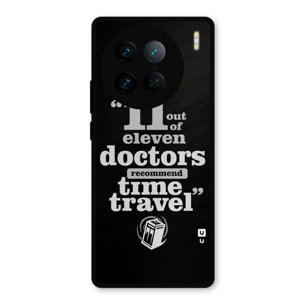 Doctors Recommend Time Travel Metal Back Case for Vivo X90 Pro