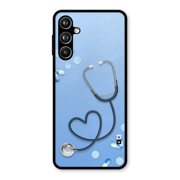 Doctors Stethoscope Metal Back Case for Galaxy F54
