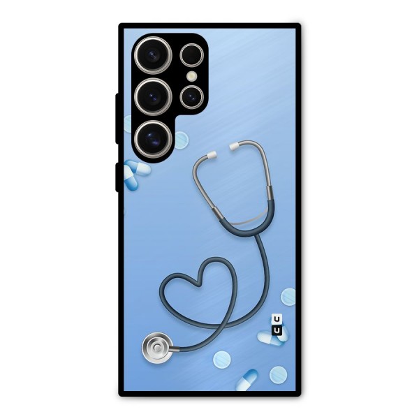 Doctors Stethoscope Metal Back Case for Galaxy S24 Ultra