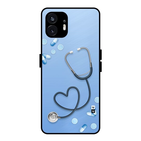 Doctors Stethoscope Metal Back Case for Nothing Phone 2