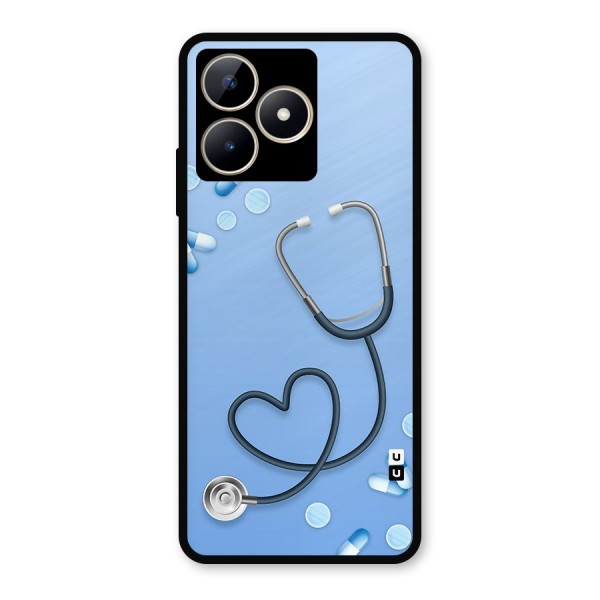 Doctors Stethoscope Metal Back Case for Realme C53