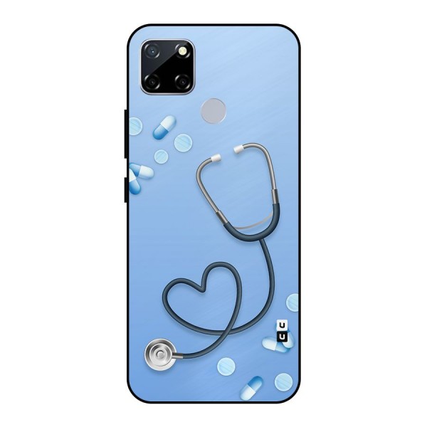 Doctors Stethoscope Metal Back Case for Realme Narzo 30A