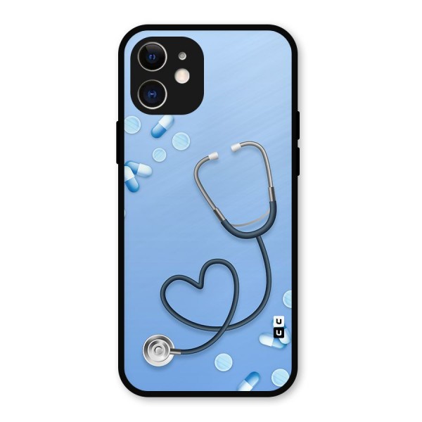 Doctors Stethoscope Metal Back Case for iPhone 12
