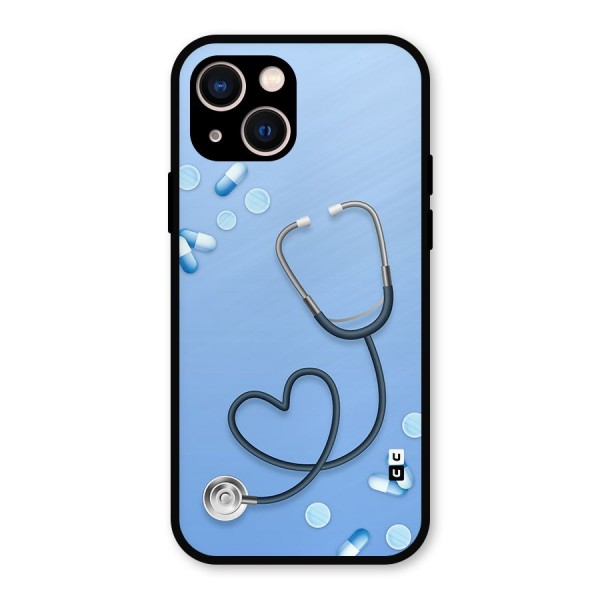 Doctors Stethoscope Metal Back Case for iPhone 13