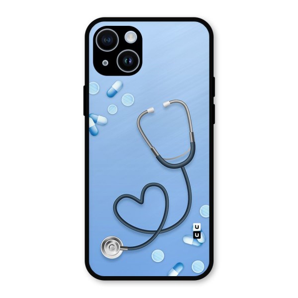 Doctors Stethoscope Metal Back Case for iPhone 14