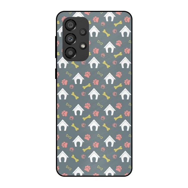 Dog Pattern Metal Back Case for Galaxy A33 5G