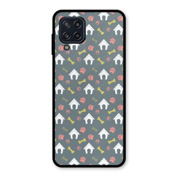 Dog Pattern Metal Back Case for Galaxy M32