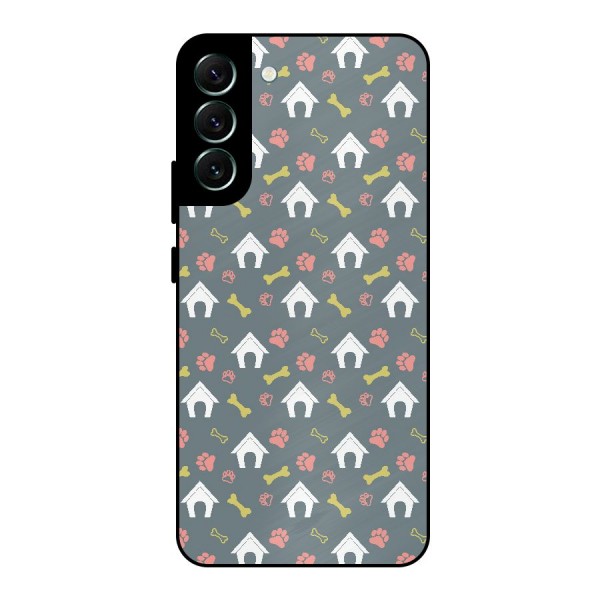 Dog Pattern Metal Back Case for Galaxy S22 Plus 5G