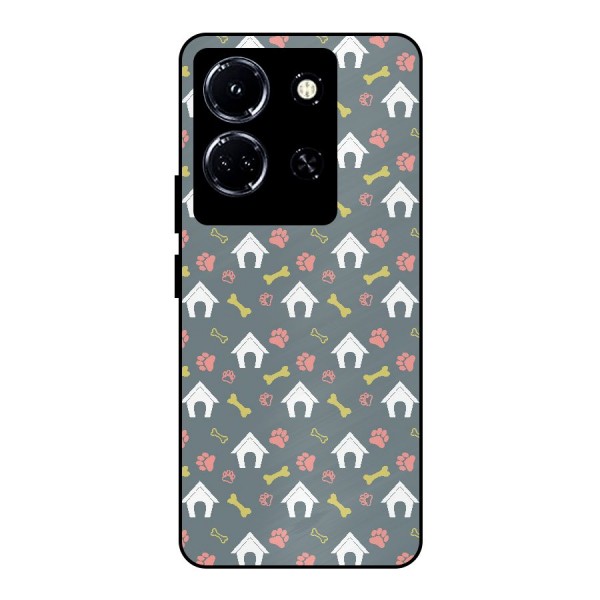 Dog Pattern Metal Back Case for Infinix Note 30 5G