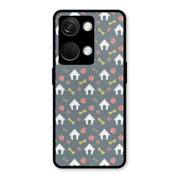 Dog Pattern Metal Back Case for OnePlus Nord 3